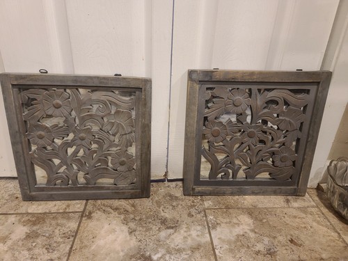 Floral wall accent mirror - wall,